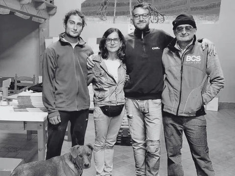 Das Gallino Team: Lorenzo, Laura, Nicolo und Gianni