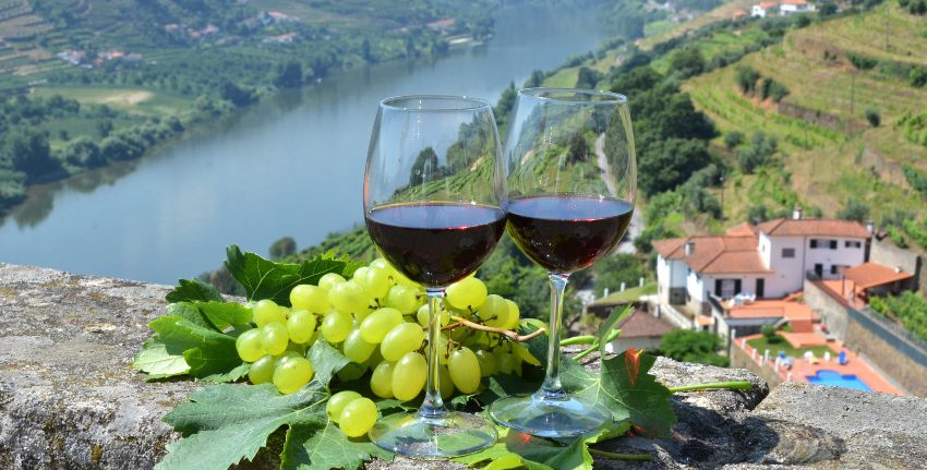 2 Gläser Wein, Dourotal - Portwein im Blickpunkt