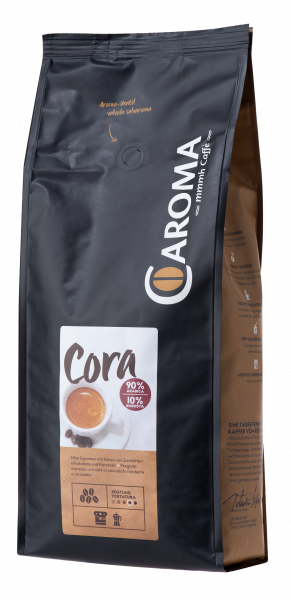 Caroma Kaffeebohnen "Cora" 90% Arabica 10% Robusta 1000 g