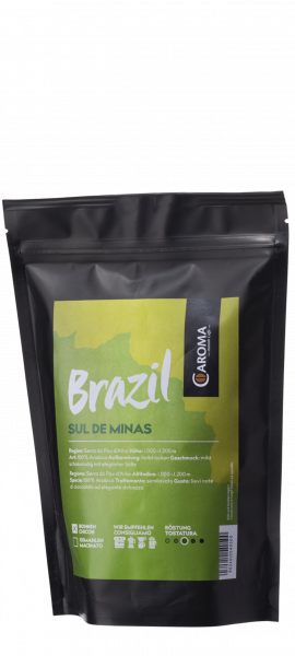 Caroma Kaffeebohnen "Brazil Sul de Minas" 100% Arabica 250 g